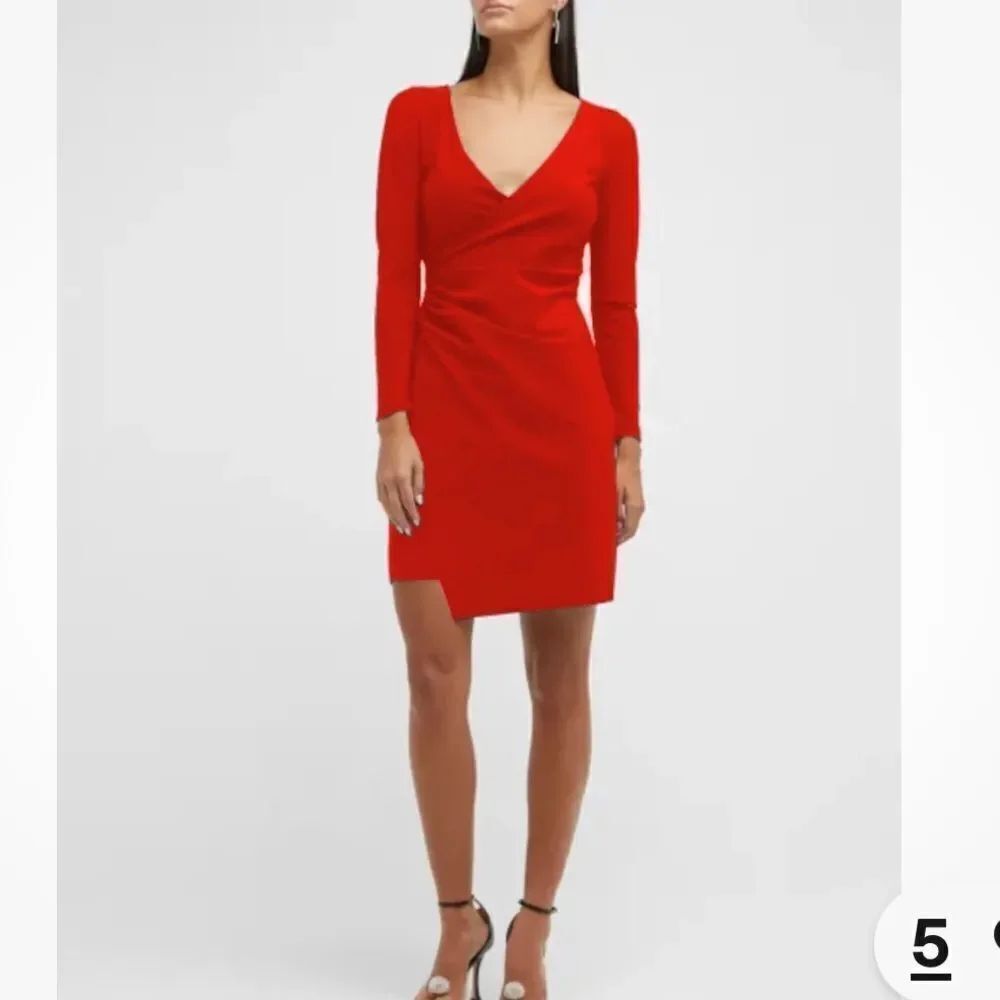NWT Chiara Boni La Petite Robe Yoon Dress in Passion Red Sz 42/US6